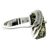 Load image into Gallery viewer, 925 Sterling Silver &amp; Genuine Baltic Amber Rectangular Modern Adjustable Ring - GL418A