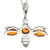 Load image into Gallery viewer, 925 Sterling Silver &amp; Baltic Amber Bee Pendant - GL358