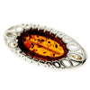 Load image into Gallery viewer, 925 Sterling Silver &amp; Baltic Amber Modern Brooch - GL823