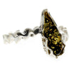 Load image into Gallery viewer, 925 Sterling Silver &amp; Baltic Amber Modern Designer Ring - G401