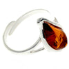 925 Sterling Silver & Baltic Amber Modern Designer Ring - GL730A