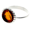 Load image into Gallery viewer, 925 Sterling Silver &amp; Baltic Amber Modern Designer Ring - GL731