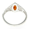 Load image into Gallery viewer, 925 Sterling Silver &amp; Baltic Amber Modern Designer Ring - GL733