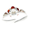 925 Sterling Silver & Baltic Amber Modern Designer Ring - GL715