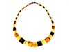 Load image into Gallery viewer, Multicoloured Amber Egyptian Necklace NE0190 made with Genuine Baltic Amber