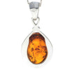 Load image into Gallery viewer, 925 Sterling Silver &amp; Baltic Amber Large Classic Pendant - 1803