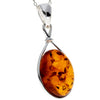Load image into Gallery viewer, 925 Sterling Silver &amp; Baltic Amber Large Classic Pendant - 1803