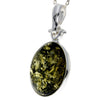 Load image into Gallery viewer, 925 Sterling Silver &amp; Baltic Amber Classic Large Pendant - 1522