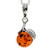 Load image into Gallery viewer, 925 Sterling Silver &amp; Baltic Amber Classic Designer Pendant - 1671