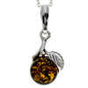 Load image into Gallery viewer, 925 Sterling Silver &amp; Baltic Amber Classic Designer Pendant - 1671