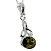 Load image into Gallery viewer, 925 Sterling Silver &amp; Baltic Amber Celtic Pendant - 1833
