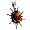925 Sterling Silver & Baltic Amber Classic Star Pendant - 1505