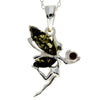 Load image into Gallery viewer, 925 Sterling Silver &amp; Baltic Amber Modern Fairytale Pendant - GL2024