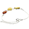 Load image into Gallery viewer, 925 Sterling Silver &amp; Baltic Amber Classic Adjustable Bracelet 20 cm - M554
