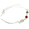 925 Sterling Silver & Baltic Amber Adjustable Bracelet - M568