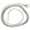 Made in Italy - 925 Sterling Silver Delicate Classic Round Snake Chain - GCH010