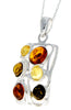 Load image into Gallery viewer, 925 Sterling Silver &amp; Baltic Amber Large Classic Pendant - 1810