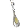 Load image into Gallery viewer, 925 Sterling Silver &amp; Baltic Amber Modern Pendant - M380