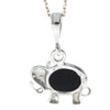 Load image into Gallery viewer, 925 Sterling Silver &amp; Baltic Amber Lucky Elephant Pendant - M376