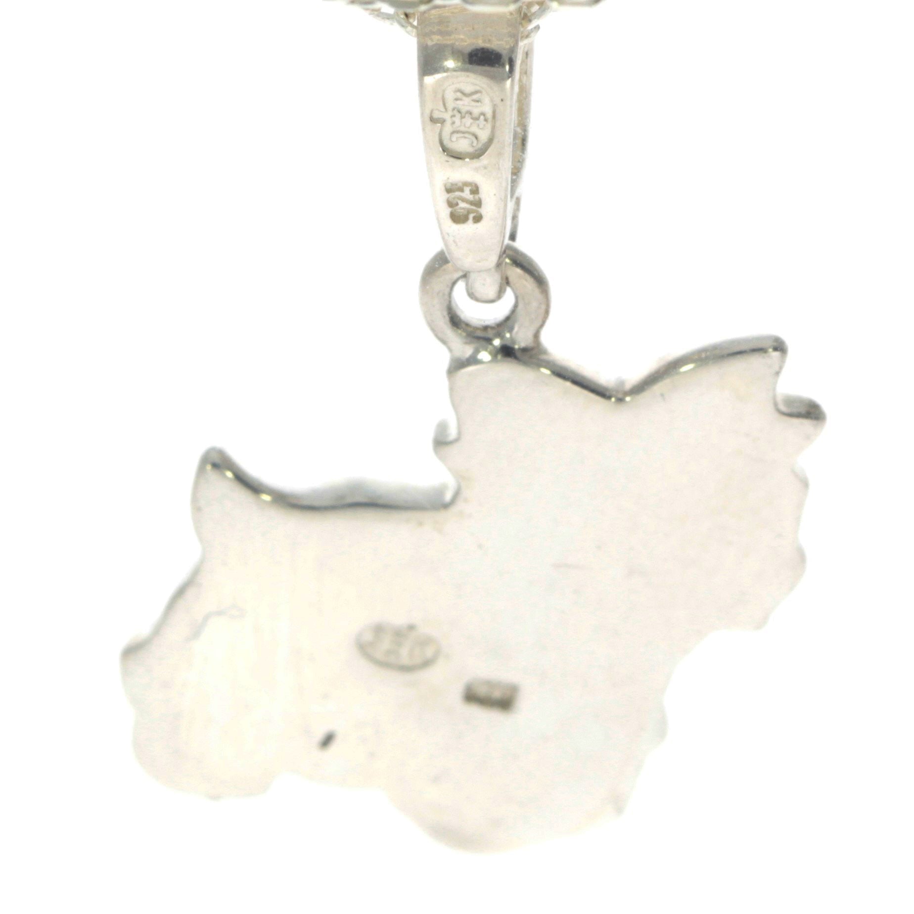 925 Sterling Silver & Baltic Amber Westie - Scotty Dog - AD218