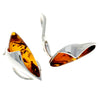 Load image into Gallery viewer, 925 Sterling Silver &amp; Genuine Baltic Amber Clip-on Modern Earrings - GL199