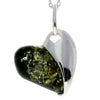Load image into Gallery viewer, 925 Sterling Silver &amp; Baltic Amber Pendant in Heart Shape - GL239