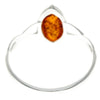 925 Sterling Silver & Baltic Amber Celtic Classic Ring - GL420