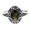 Load image into Gallery viewer, 925 Sterling Silver &amp; Baltic Amber Classic Celtic Ring - AR9