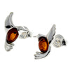 Load image into Gallery viewer, 925 Sterling Silver &amp; Genuine Baltic Amber Bird Studs Earrings - GL1002