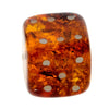 Genuine Baltic Amber Handmade Carving - Cube Dice with rounded corners - Ideal Men Gift