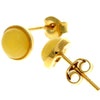 Genuine Baltic Amber and 925 Sterling Silver Gold Plated with 1 micron of 22 carat gold Studs Earrings - MG013