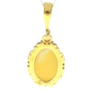 925 Sterling Silver 22 Carat Gold Plated with Genuine Baltic Amber Classic Pendant - MG203