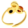 Load image into Gallery viewer, Genuine Baltic Amber and 925 Sterling Silver Gold Plated with 1 micron of 22 Carat Gold Adjustable Ring - MG402