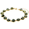Classic 925 Sterling Silver Gold Plated with 22 Carat Gold 19 cm + 4.5 cm Link Bracelet set with Genuine Baltic Amber Gemstones - MG500