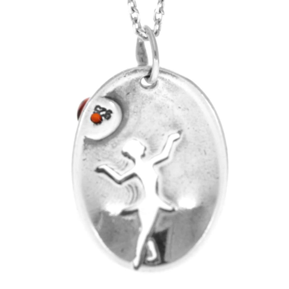 925 Sterling Silver & Genuine Baltic Amber Classic Zodiac Virgo Pendant - 751