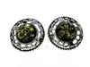 Load image into Gallery viewer, 925 Sterling Silver &amp; Genuine Baltic Amber Classic Round Studs Earrings - 8438