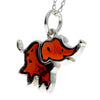 Load image into Gallery viewer, 925 Sterling Silver &amp; Baltic Amber Lucky Elephant Pendant - AD214