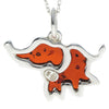 Load image into Gallery viewer, 925 Sterling Silver &amp; Baltic Amber Lucky Elephant Pendant - AD214
