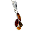 925 Sterling Silver & Genuine Baltic Amber Classic Pendant - AP8449