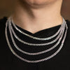 Load image into Gallery viewer, Made in Italy - 925 Sterling Silver 4mm Thick Curbs Chain - PD-IT-100-N