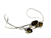 Beautiful Designer Silver Bracelet set with Baltic Amber - BL0054 - SilverAmberJewellery