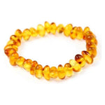 Certified Baltic Amber Baroque Beads Bracelet Elasticated - Sizes Child to Adult