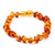 Beautiful Baroque Bracelets & Anklets in Cognac colour - Sizes Baby to Adults - SilverAmberJewellery