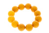 Exclusive perfect ball Genuine Baltic Amber Bracelet - BT0122 - SilverAmberJewellery