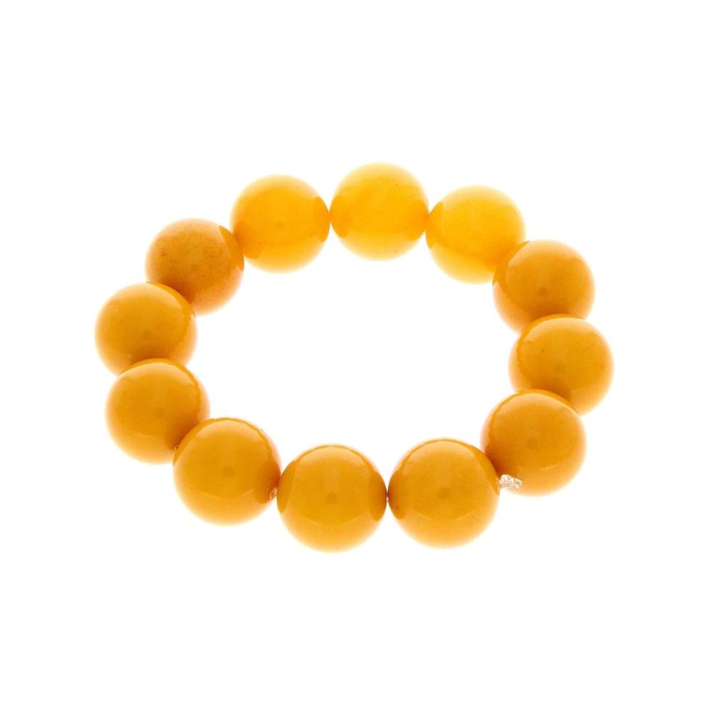 Exclusive perfect ball Genuine Baltic Amber Bracelet - BT0122