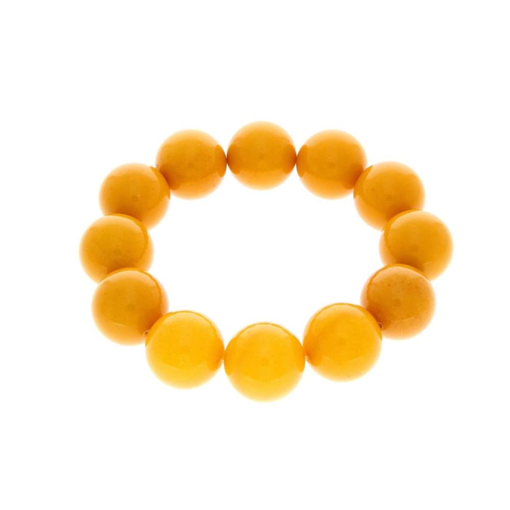 Exclusive perfect ball Genuine Baltic Amber Bracelet - BT0122