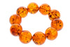 Exclusive perfect ball Genuine Baltic Amber Bracelet - BT0124 - SilverAmberJewellery