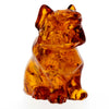 Figurine Superb Quality Handmade Natural Carved Dog made of Genuine Baltic Amber - CRV87