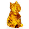 Load image into Gallery viewer, Figurine Superb Quality Handmade Natural Carved Dog made of Genuine Baltic Amber - CRV88