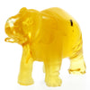 Figurine Superb Quality Handmade Natural Carved Elephant made of Genuine Baltic Amber - CRV91